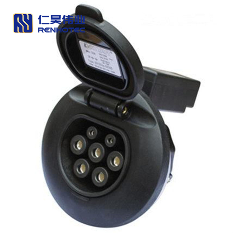 Electric Vehicle EV Type 2 Connector Power Charging Socket for Charging Pile IEC 62196 16A 32A
