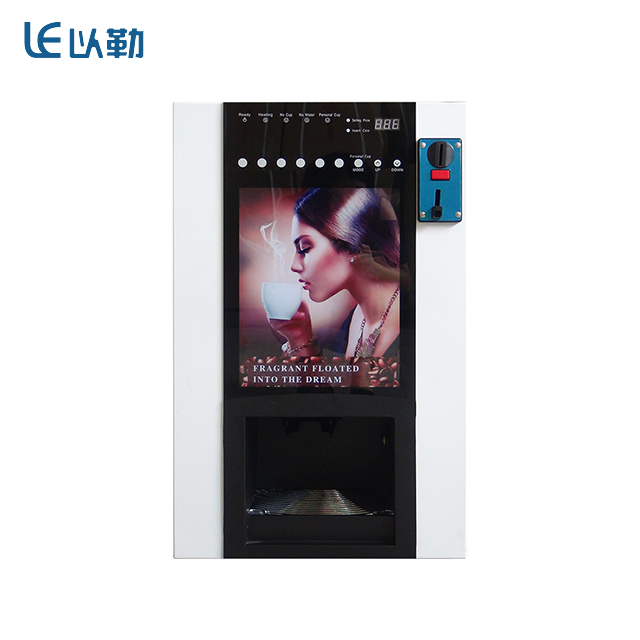 Table Top Coin Operated 6 Kinds of Hot Instant Type Commercial Fully Automatic Coffee Vending Machine for Sale