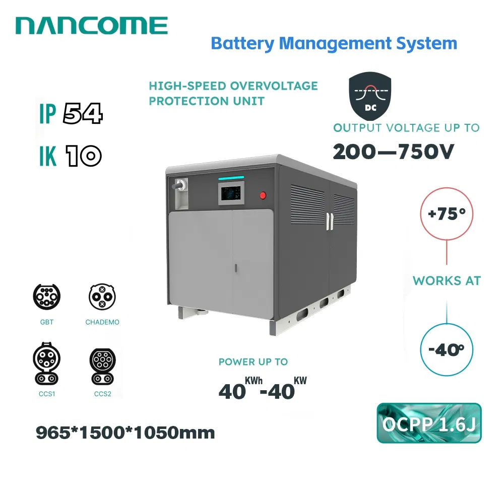 Nancome Smart Energy Storage System for EV Charging Support with Remote Monitoring