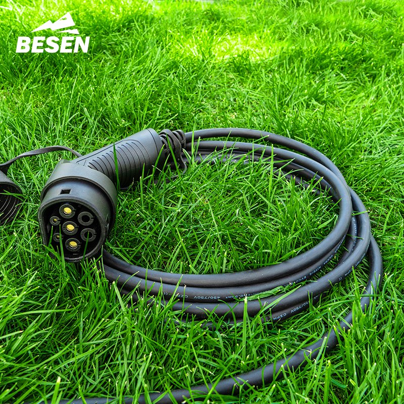 OEM ODM 32A 3 Phase 22kw IEC 62196-2 Type 2 EV Charging Connector Plug with TPU