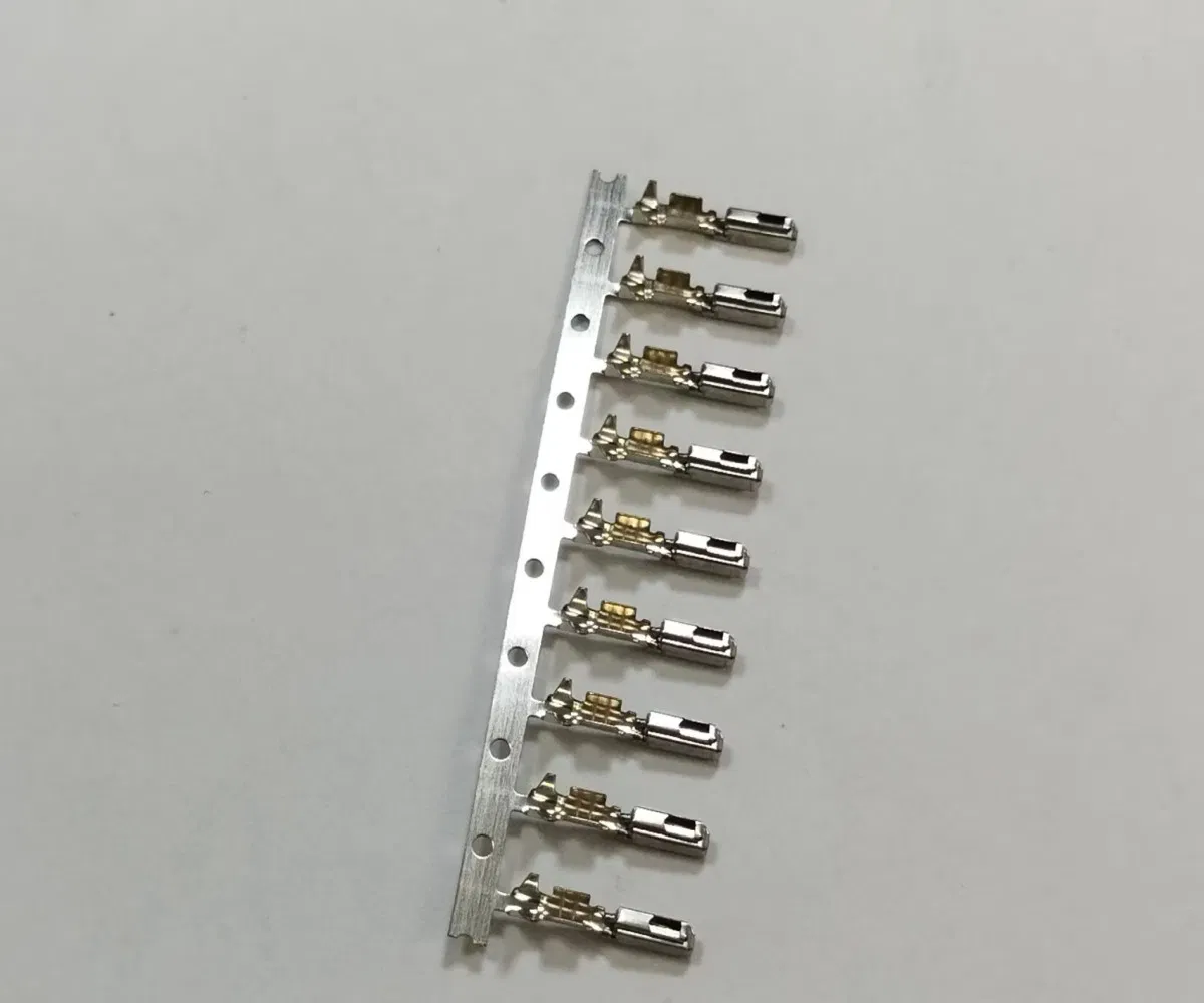 Premium EV High-Voltage Connector Terminals, Gold-Plated for Optimal Signal Integrity