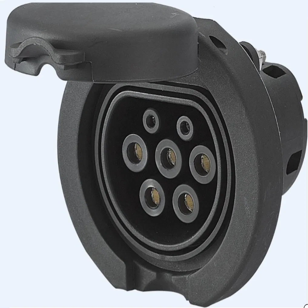 16A Electric Vehicle Wallbox Portable Home EV Charger with Type 2 Cable