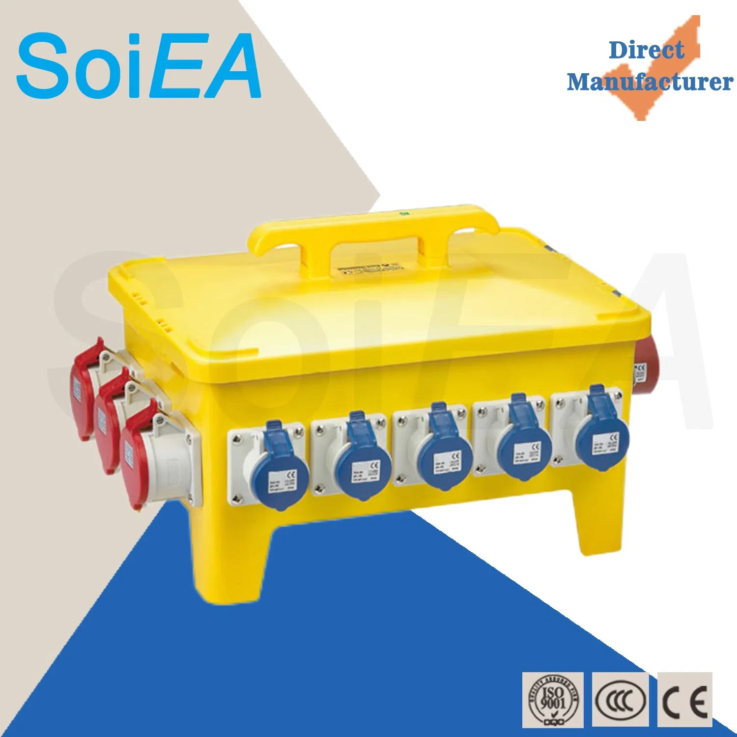 Plastic Shell 5/4/3p 63/32A IP65 355*230*290mm EV Charging Socket