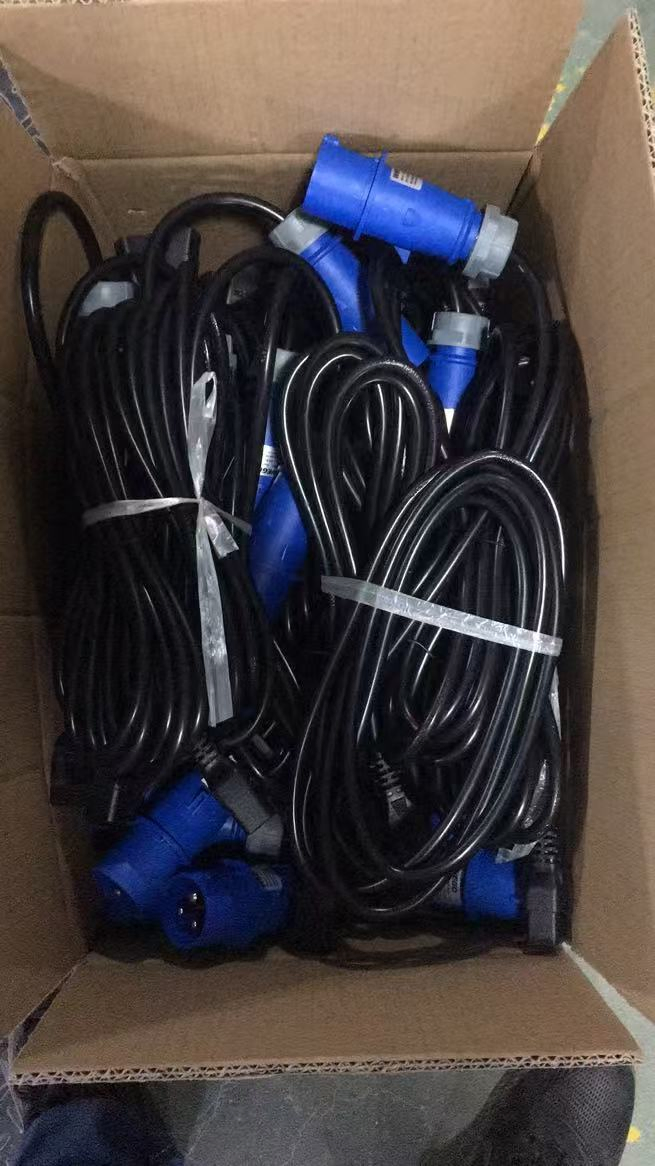 IEC60309 Industrial Plug IP44 to C19 Extension Power Cord 16A 250V 3*1.5mm, EV Charging Power Cord Cable
