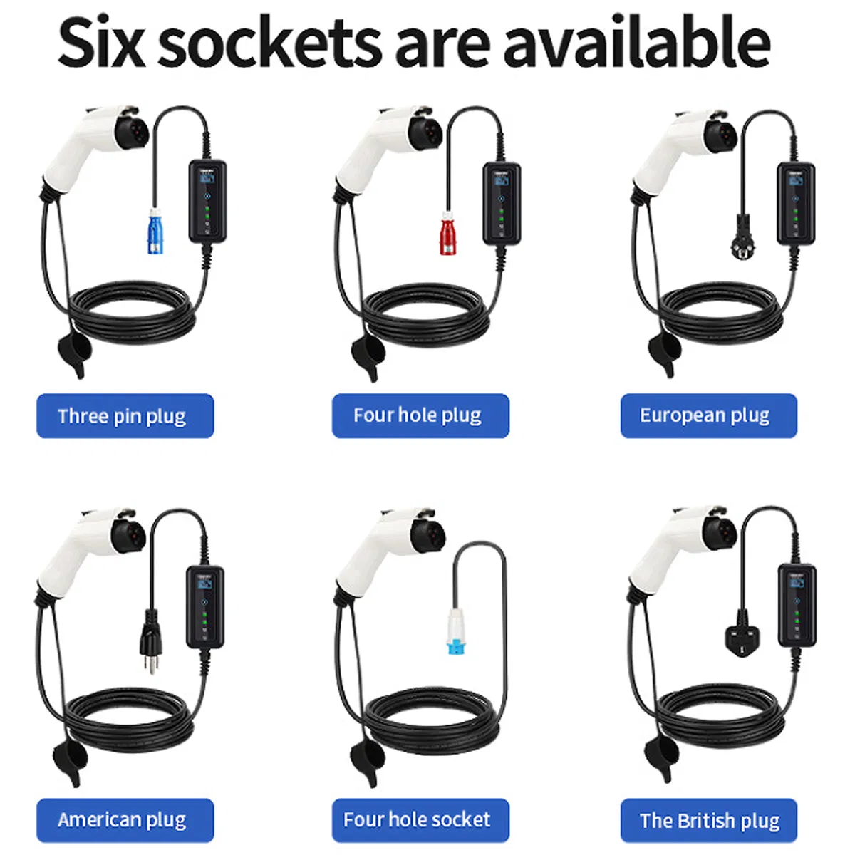 EV Type1 J1772 16A Portable EV Charger with Car New Energy Vehicle American Standard with Carb Requirement