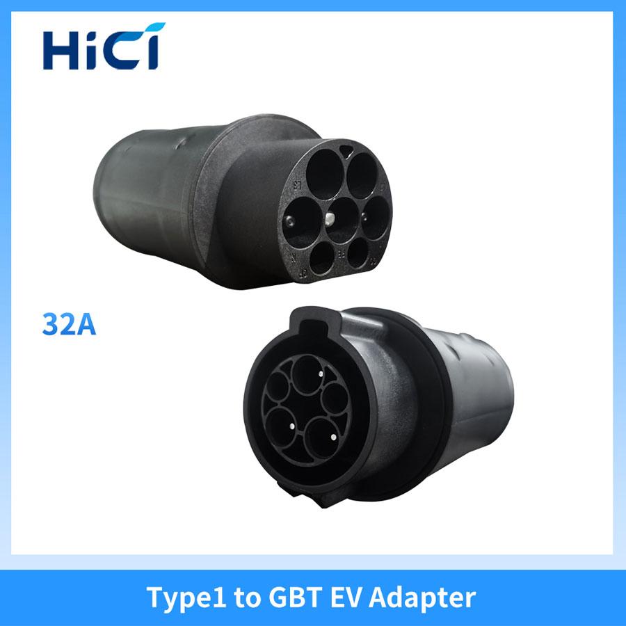 High-Efficiency Three Phase EV Charging Adapter with LCD Display