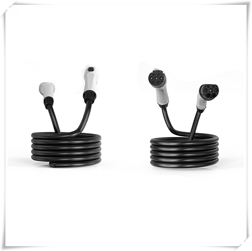 Zhongchongfu Type 2 to Gbt Extension Cord 32A High-Power EV Charging Cable with Compact Build Fast Connection and Reliable Performance for Public Stations