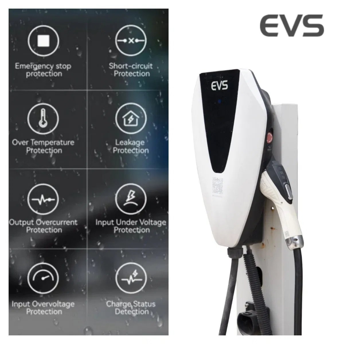 Battery Charger Anhui Evs 3.5kw7kw11kw22kw EV AC Charger Manufacturer European Standard Type2 Customized Different Color 5m Cable Home or Commercial Use