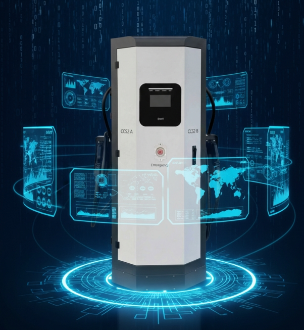 K061 Forward Dual-Interface DC Power Supply Platform Commercial Electric Vehicle Charging Infrastructure Equipment