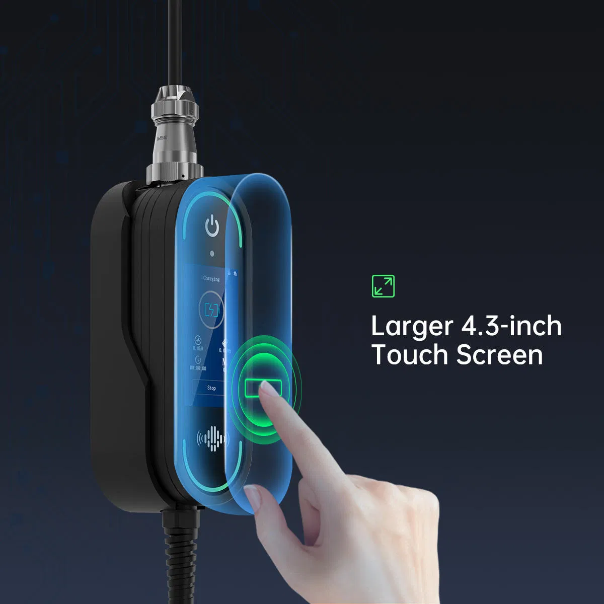 Beny 22kw 7kw 2in1 Portable EV Charger Wallbox EV Charger Smart APP Type2 GB/T AC Mobile EV Charging for Electric Vehicle