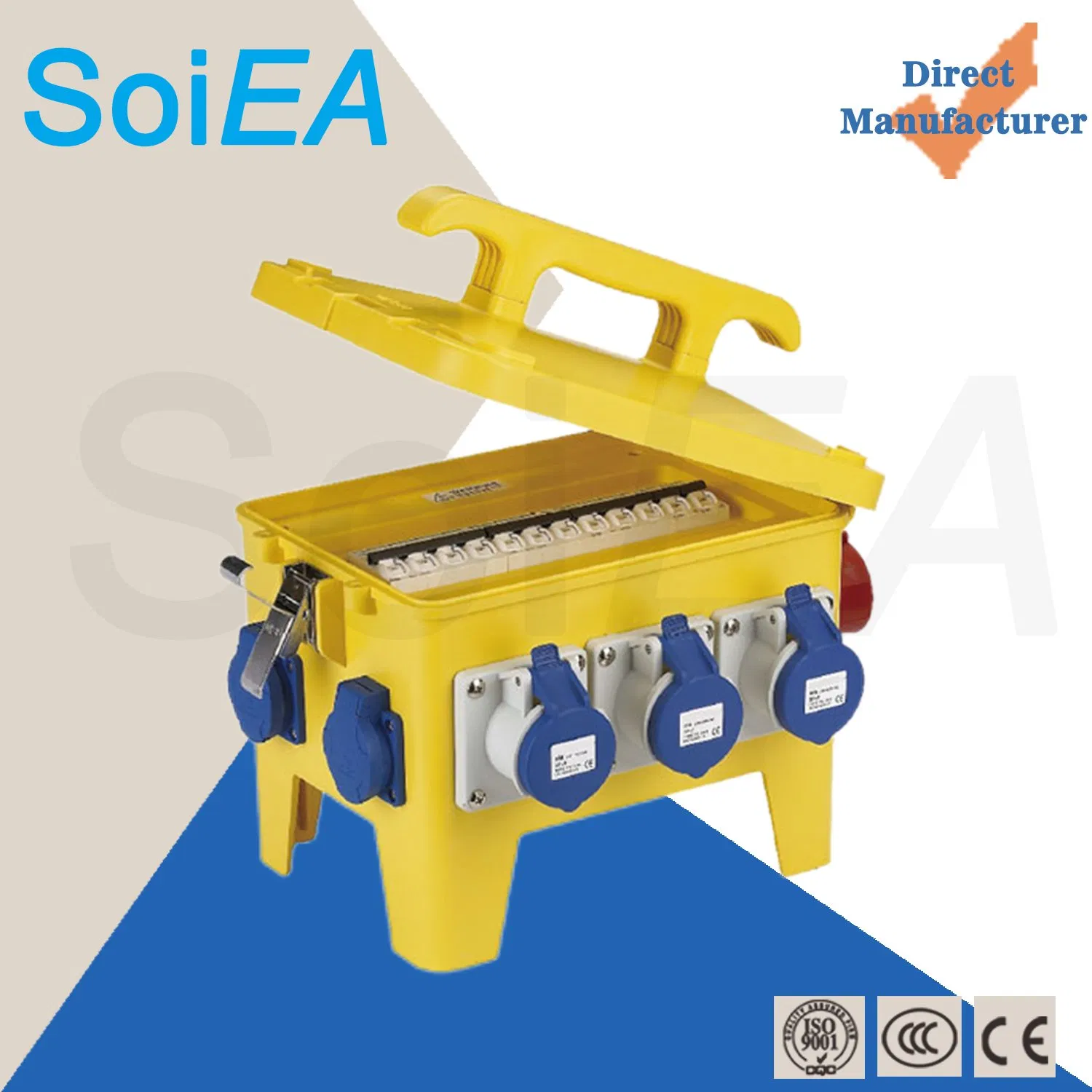 Plastic Shell 5/4/3p 63/32A IP65 355*230*290mm EV Charging Socket