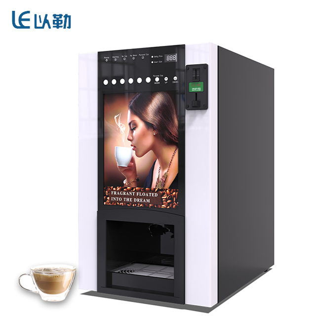 Table Top Commercial Dispensing Cups Automatic Fully 6 Kinds Drinks Turkish Coffee Vending Machine