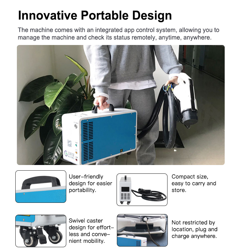 Portable Mode 4 DC EV Charger Mobile Fast Charging Station CCS1/CCS2/GB/T/Chademo Custom Power