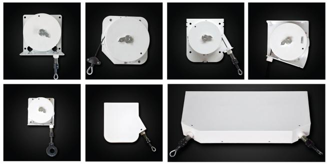 Spring-Loaded Cord Retractor for EV Charger Cable Cable Organizer and Tidy for a Clean and Clutter-Free Gas Station Cable Management System Level 2 Charging