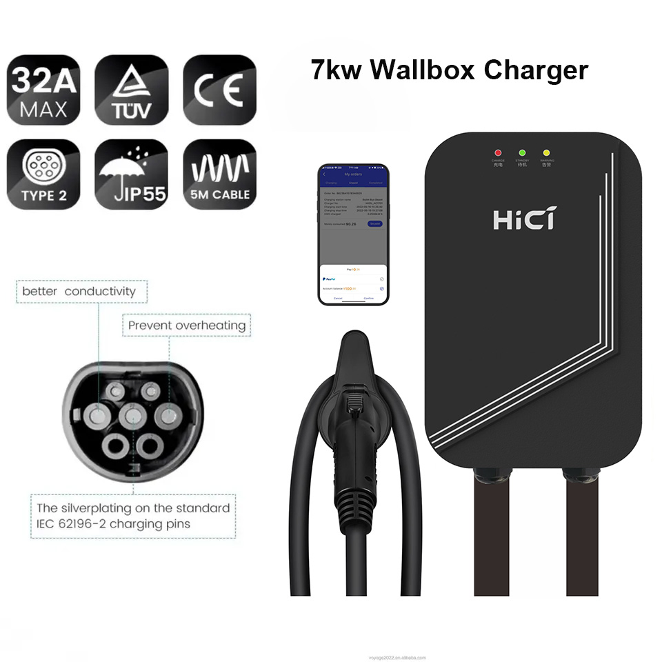 AC Charging Electric Vehicle Charging Point 7kw 11kw 22kw EV Charger