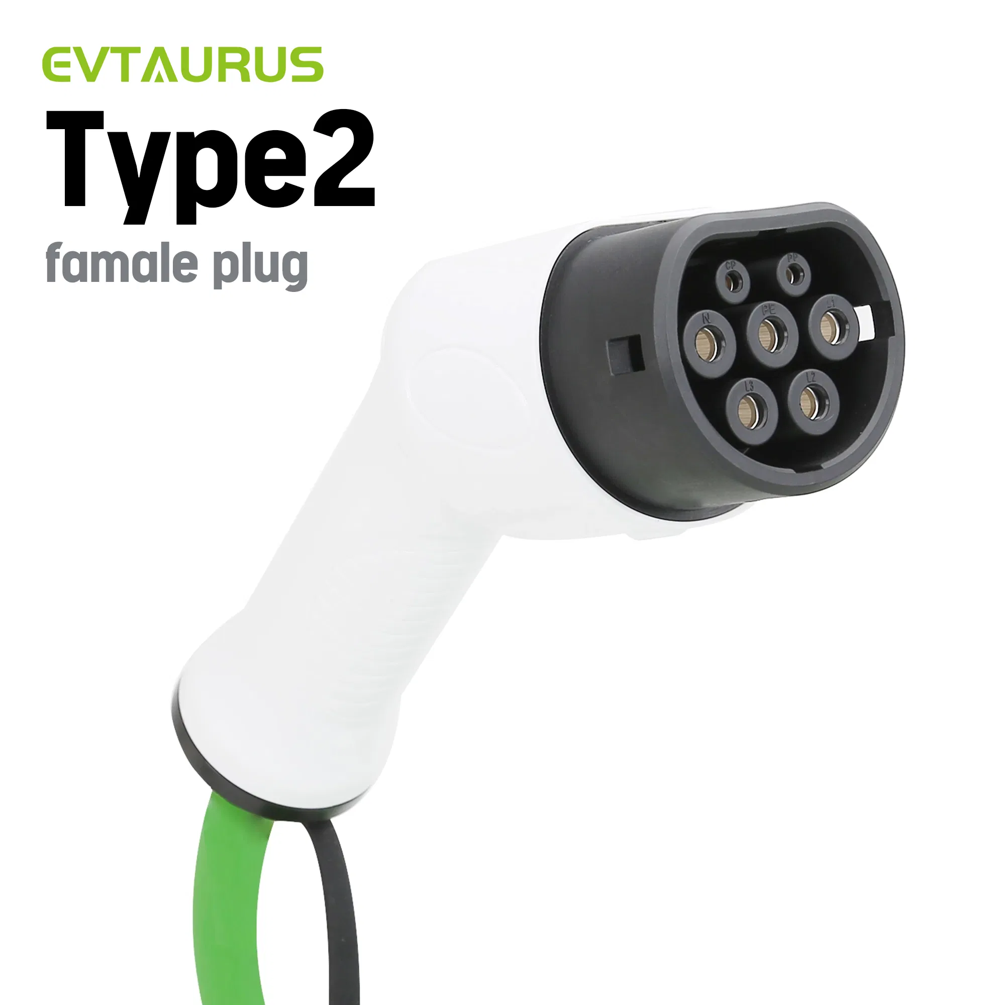 16A 32A Type 2 Single Phase Female Plug EV Charging Plug for European Electric Vehicle