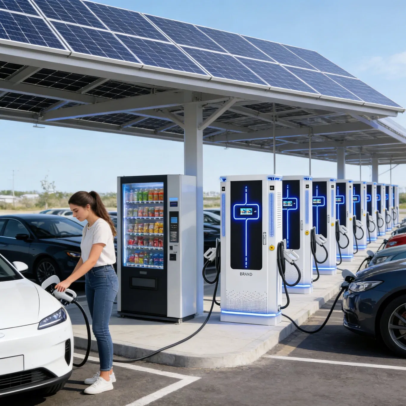 Highway 180kw DC EV Charger Nevi Compliant 200kw Fast Station Public Network CCS2