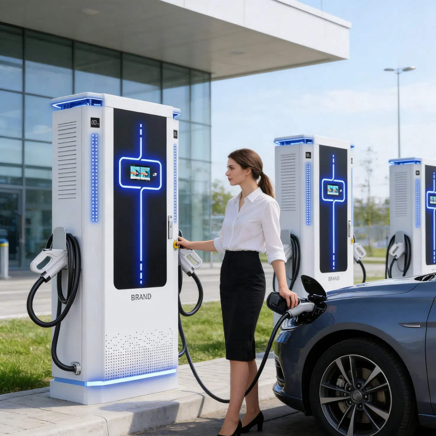 Italian Ztl Zone 80kw DC EV Charger for Historic Centers with Limited Access Control