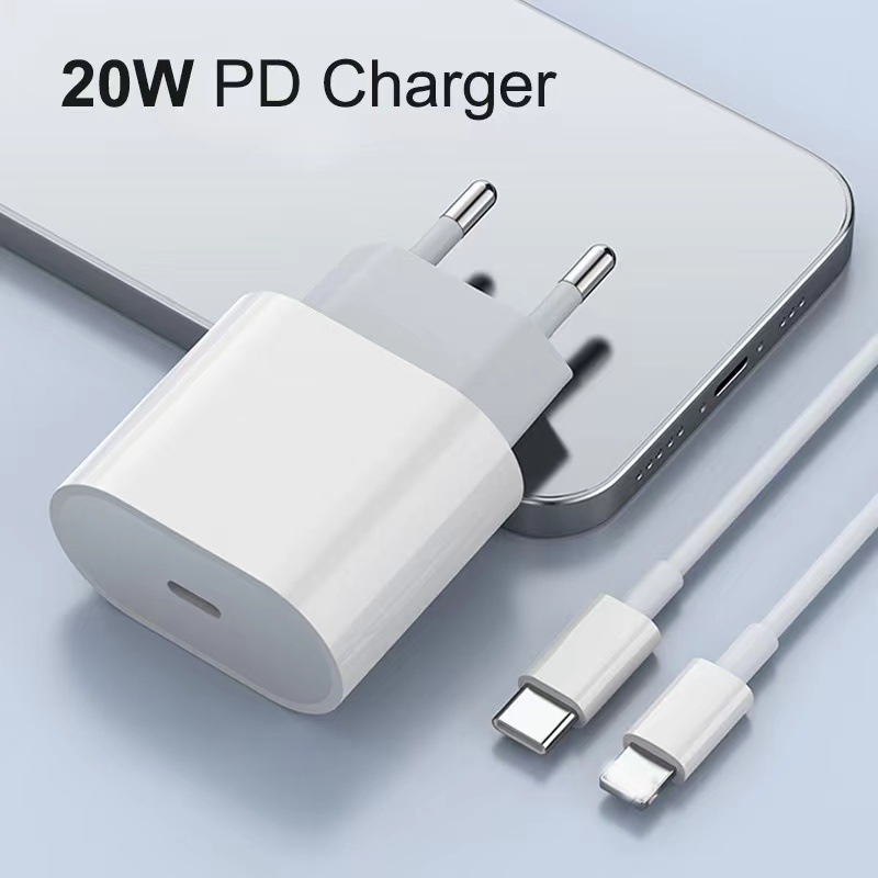 Pd20W Charger 20W USB-C Type C Us/EU/UK Fast Charging Power Adapter Phone Charger