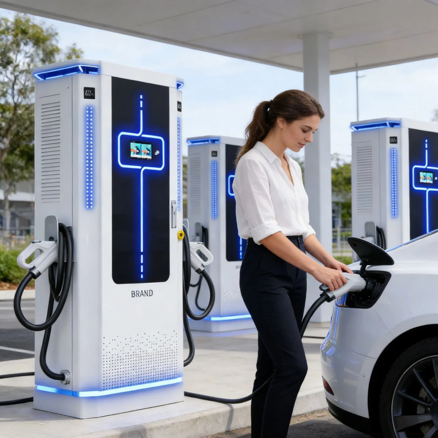 Italian Ztl Zone 80kw DC EV Charger for Historic Centers with Limited Access Control