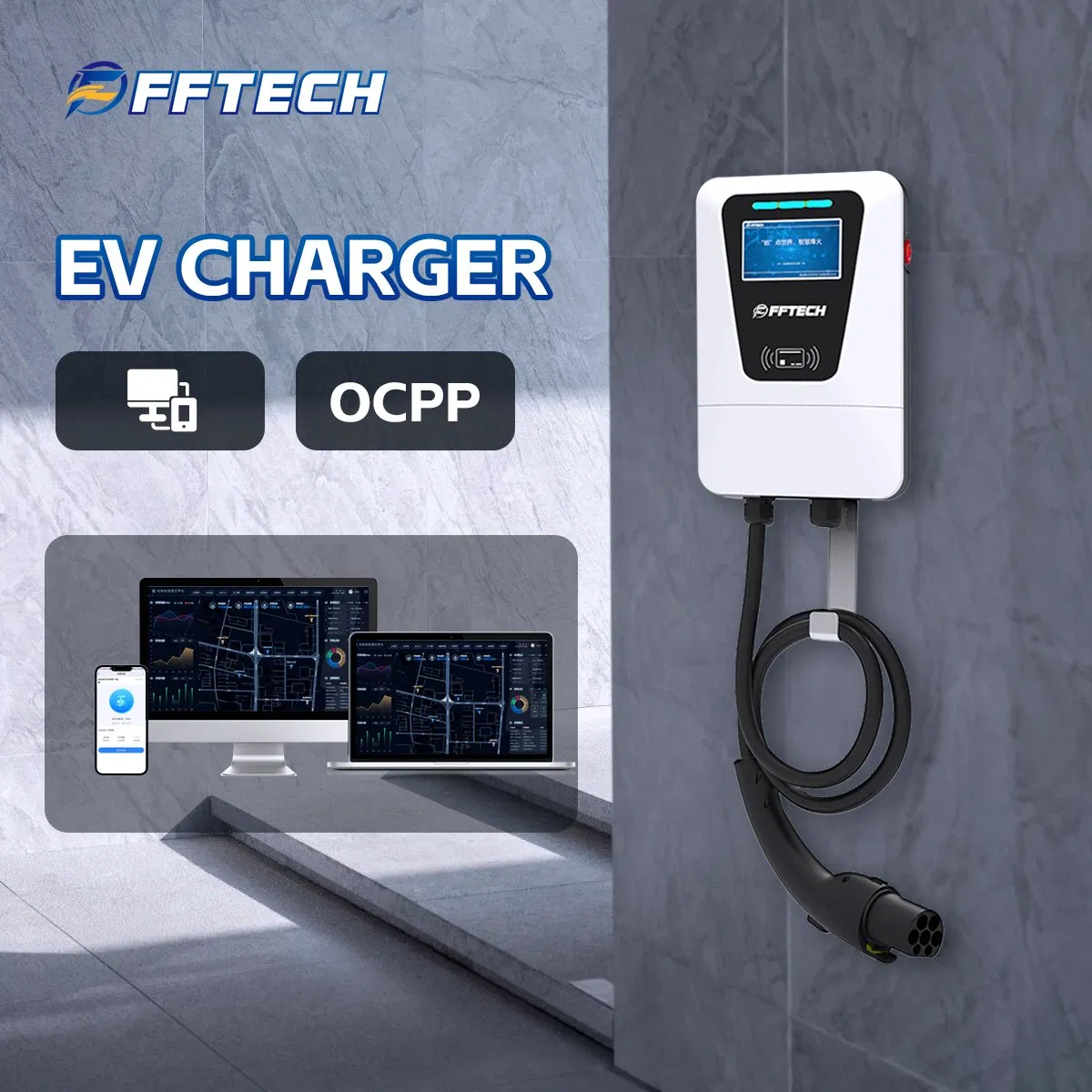 Smart Home EV Charger with Fast Charging Technology