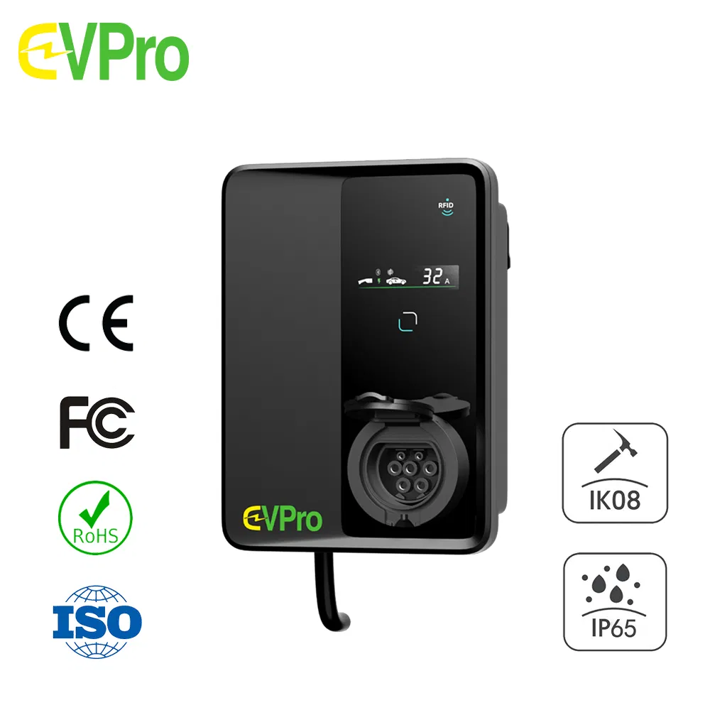 Evd02 Wallbox 7kw/11kw/22kw Charging Power Enables RFID/APP Access Supports WiFi/4G and Ethernetconnection Car EV AC Fast Charger