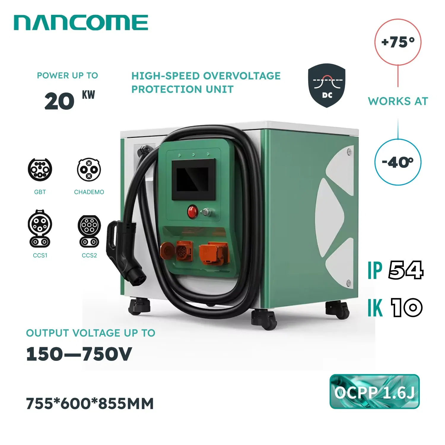 Rapid DC Solar EV Charger for Roadside Assistance Vehicles