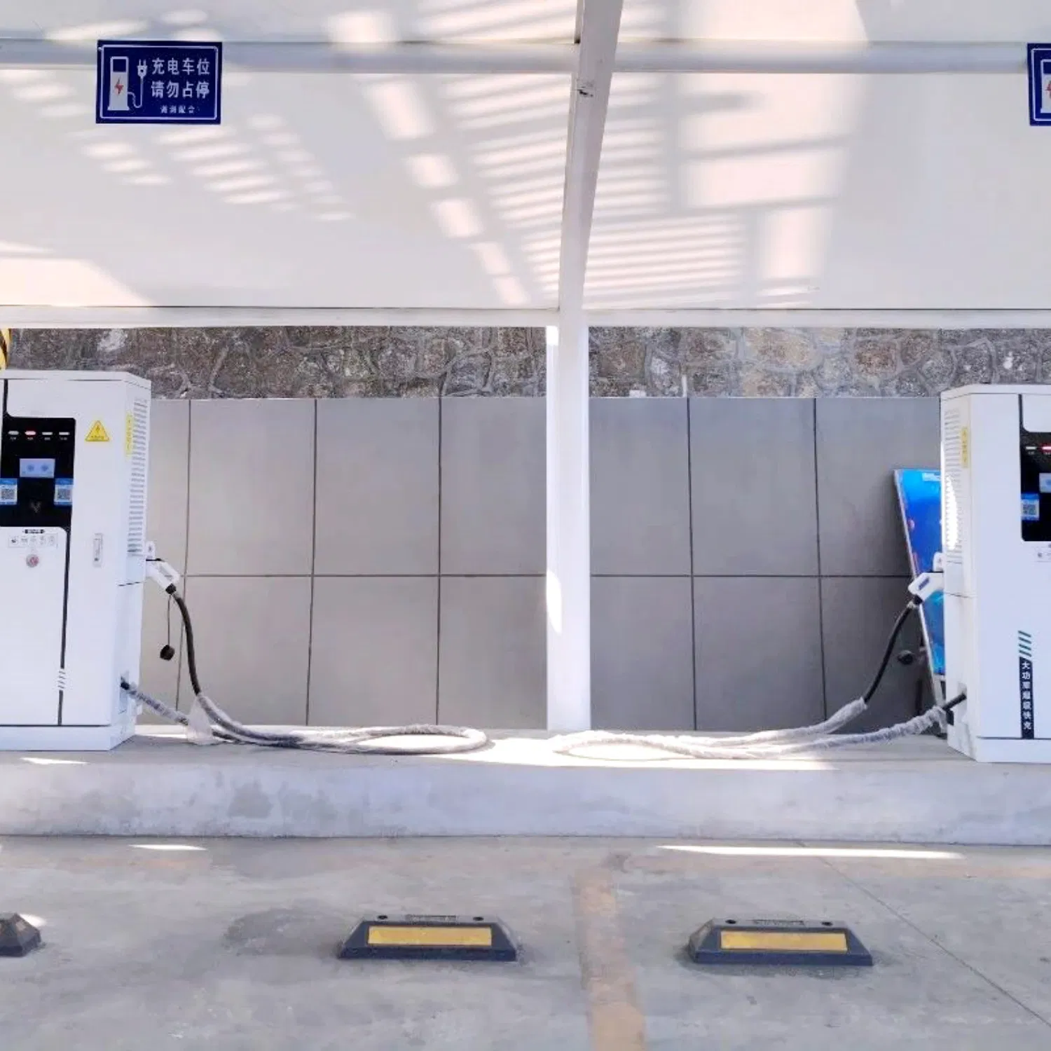 Fast Ocpp Smart EV Charger with Dual Port Charging Station