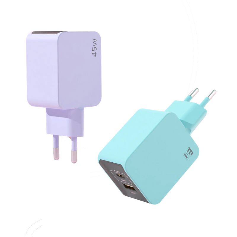 Ue High Quality 45W Chargers Travel Portable EU Plug USB Type-C Pd3.0/QC3.0/PPS Android Phone Adapter Charger for Samsung Honor