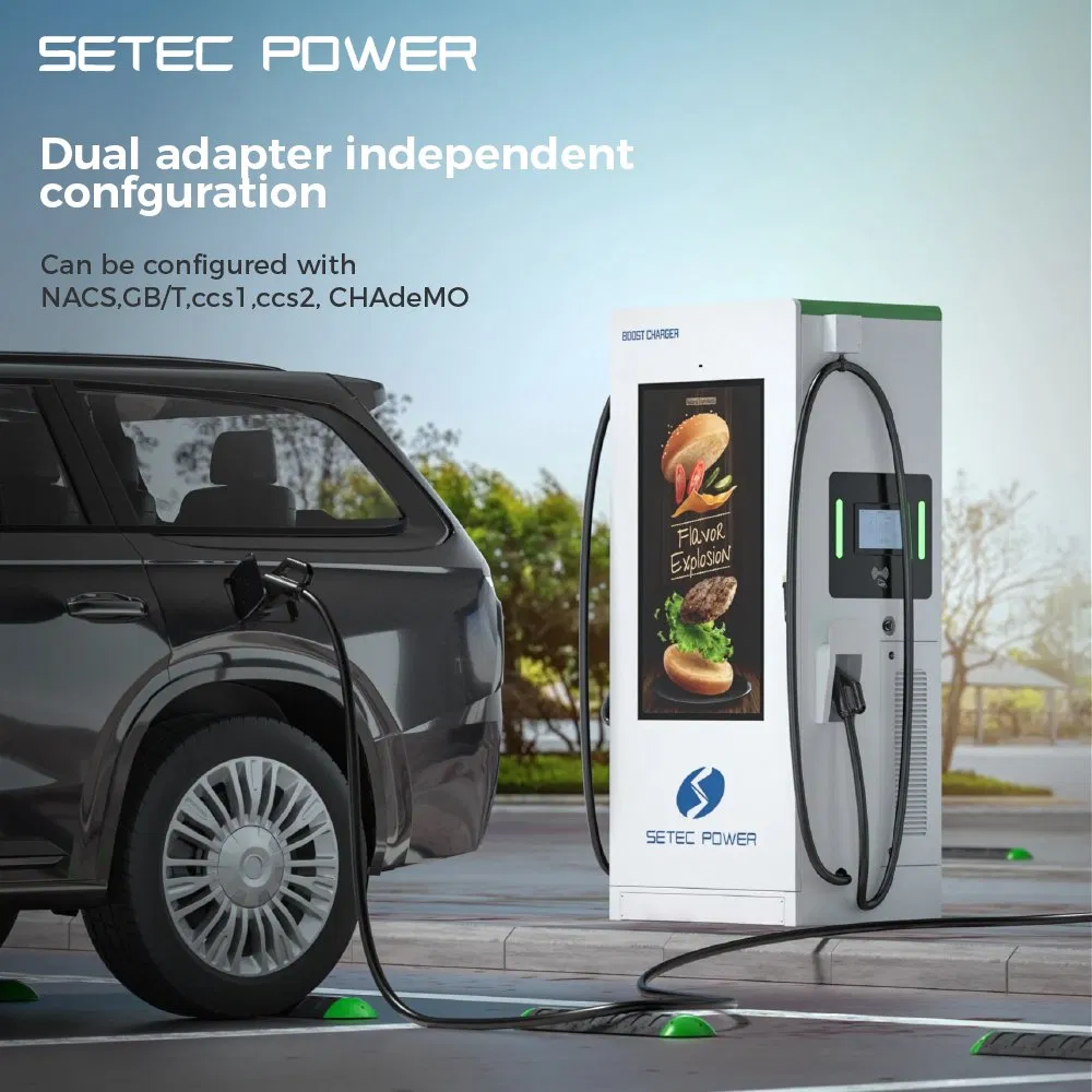 Level 3 60-360kW DC EV Charger Best Commercial Ev Charging Stations With 55 inch &nbsp;Screen