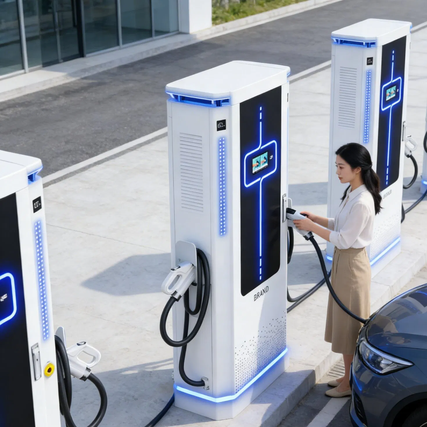 Italian Ztl Zone 80kw DC EV Charger for Historic Centers with Limited Access Control