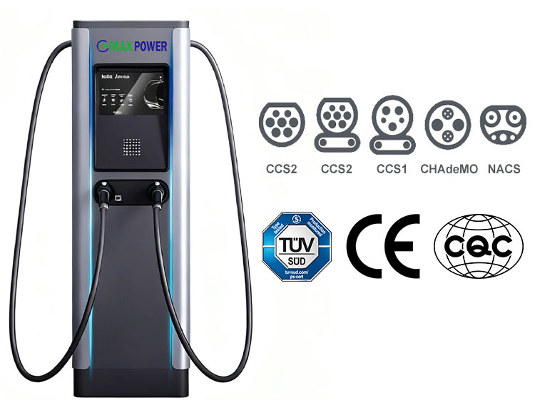 Max Power Dual Ports 44kw AC EV Charging Station for Electric Vehicle