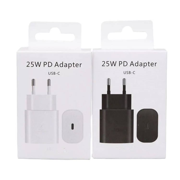 in Stock Plug Block 25W USB C Power Adapter Type C Super Fast Wall Charger for Samsung iPhone