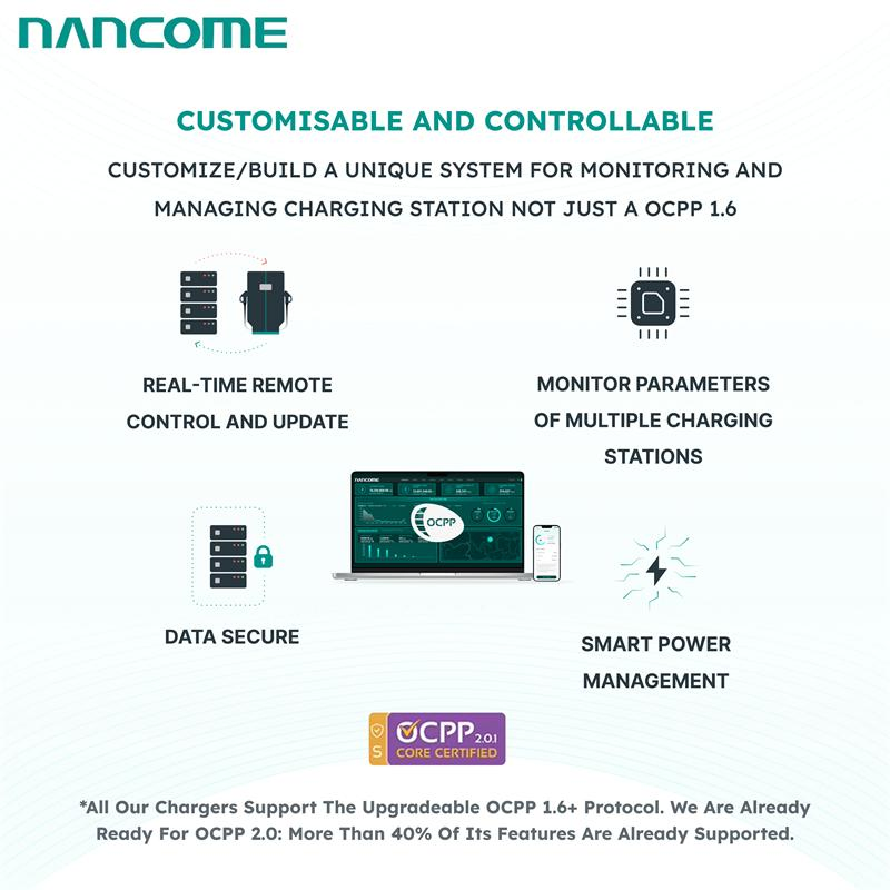 High-Speed Nancome Ocpp 20kw Electric Vehicle Fast Charger