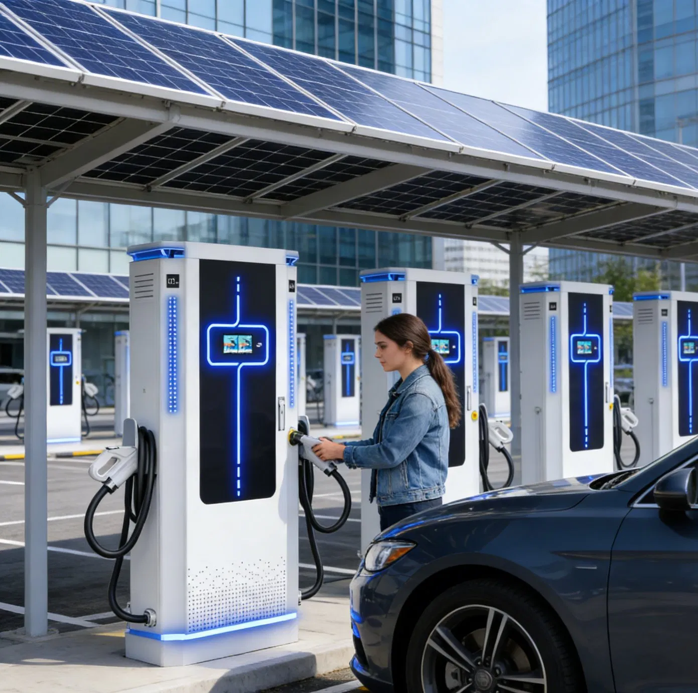 60kw 80kw 120kw 160kw 180kw 200kw 240kw CCS1 Ocpp 2.0 with RFID Access Control EV Charger