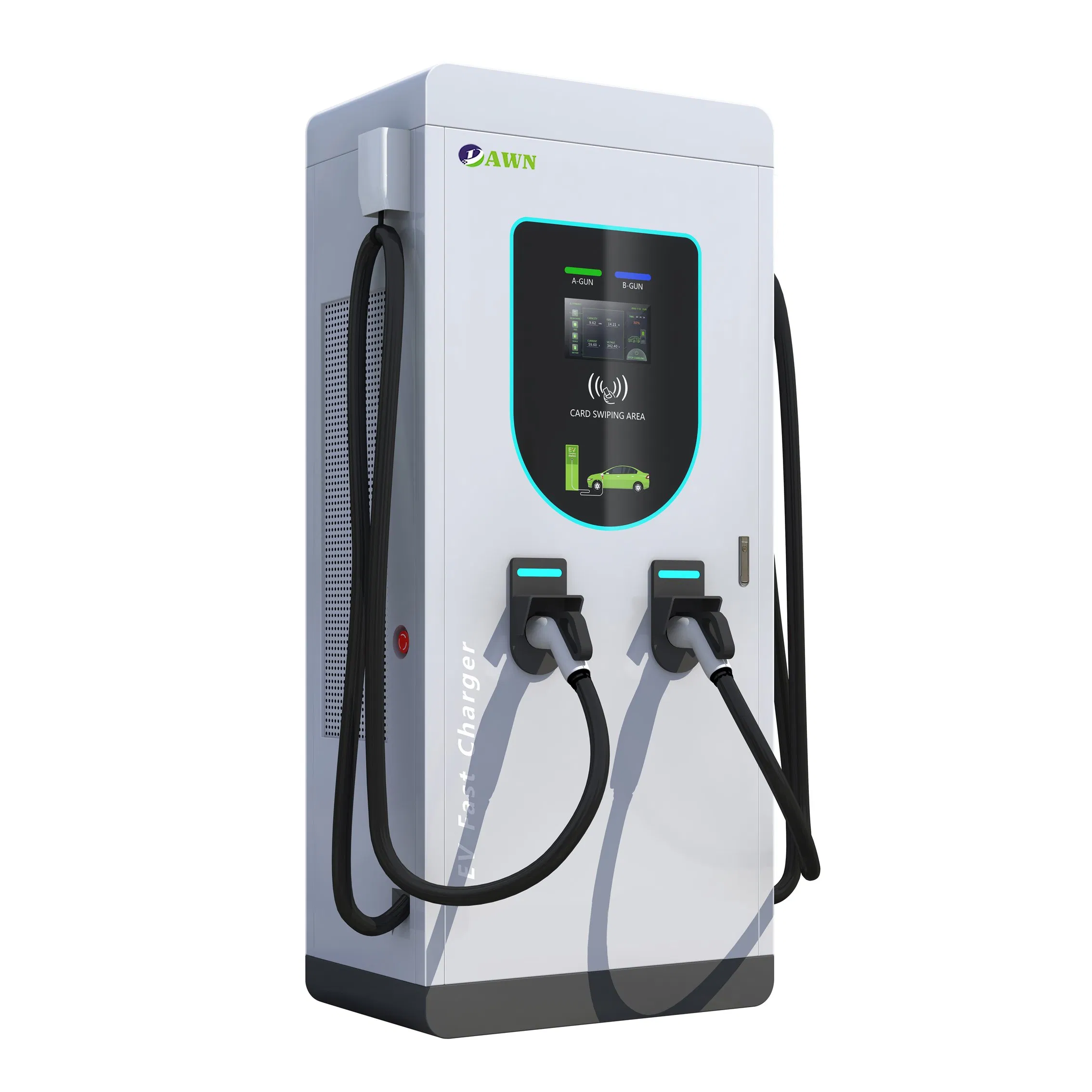 Level 3 Commercial Bidirectional Charger EV Fast Charging Stations 60kw 80kw 120kw 180kw 240kw 360kw DC Fast EV Car Charger Pile Station with RFID Ocpp