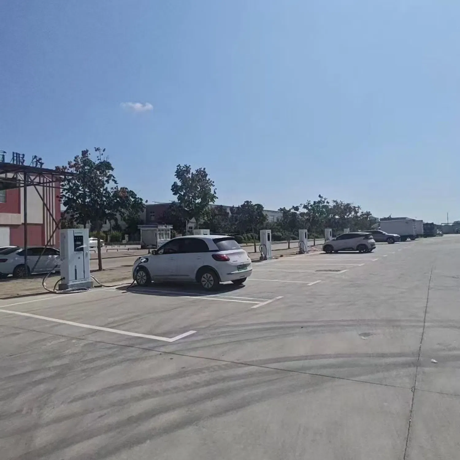 Fast Ocpp Smart EV Charger with Dual Port Charging Station