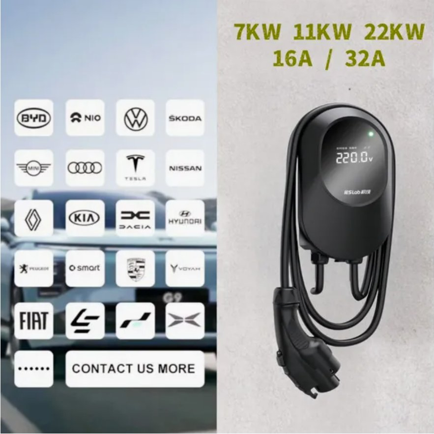 Wholesale 7/11/21kw Electric Car Charge Point AC EV Charger with Ocpp1.6j, WiFi, Ethernet/4G