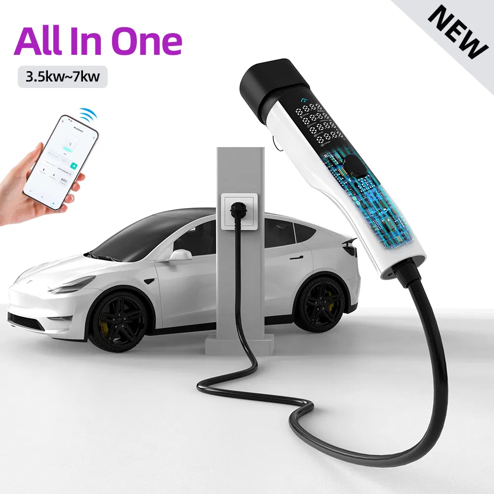Which World Portable EV Charger Byd Mobile Fast Charging Station and Byd Tesla Electric Car Charger Needs Type 2 7kw AC Smart Home GB/T Css1 Css2 All-in-One