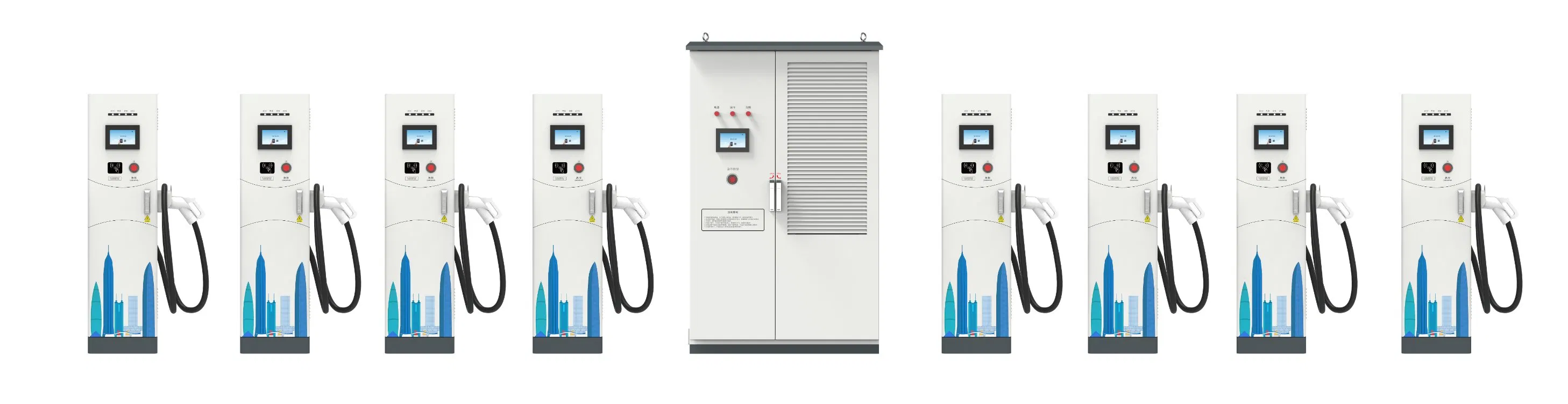 240kw 360kw 480kw 720kw Level 3 Rapid Commercial EV Charging Stations Split DC Charger