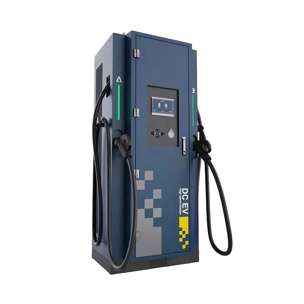 40kw to 240kw Integrated DC Fast Charging Pile Commercial Electric Car Charging Station CCS2 Double Gun EV Charger with 7 Inch LCD Screen