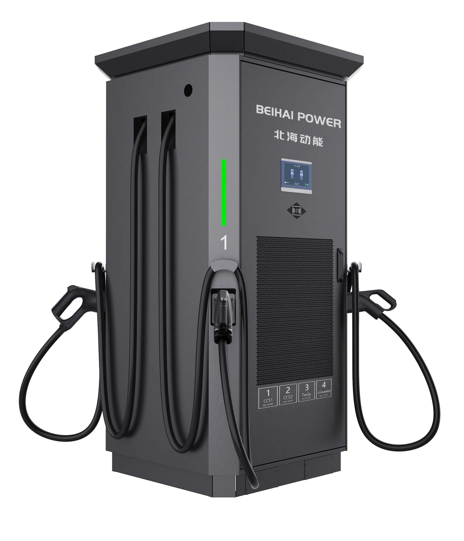 China Manufacturer OEM Level3 Four Plugs 120-480kw Electric Vehicle DC Fast Charger IP54 Floor DC EV Efficient Cars Charging Stations