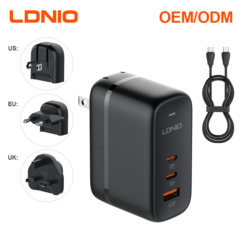 Ldnio Q366 65W I Phone 17 PRO Max Ihone Phone Charger Adapter GaN Technology Phone Accessories Fast USB Charger