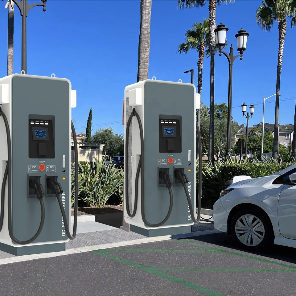 120kw Dual-Port Cc2 Charger Cc1 Charging Guns Fleet Car Charging Station Workplace EV Charging Stations Level 2 EV Charger WiFi