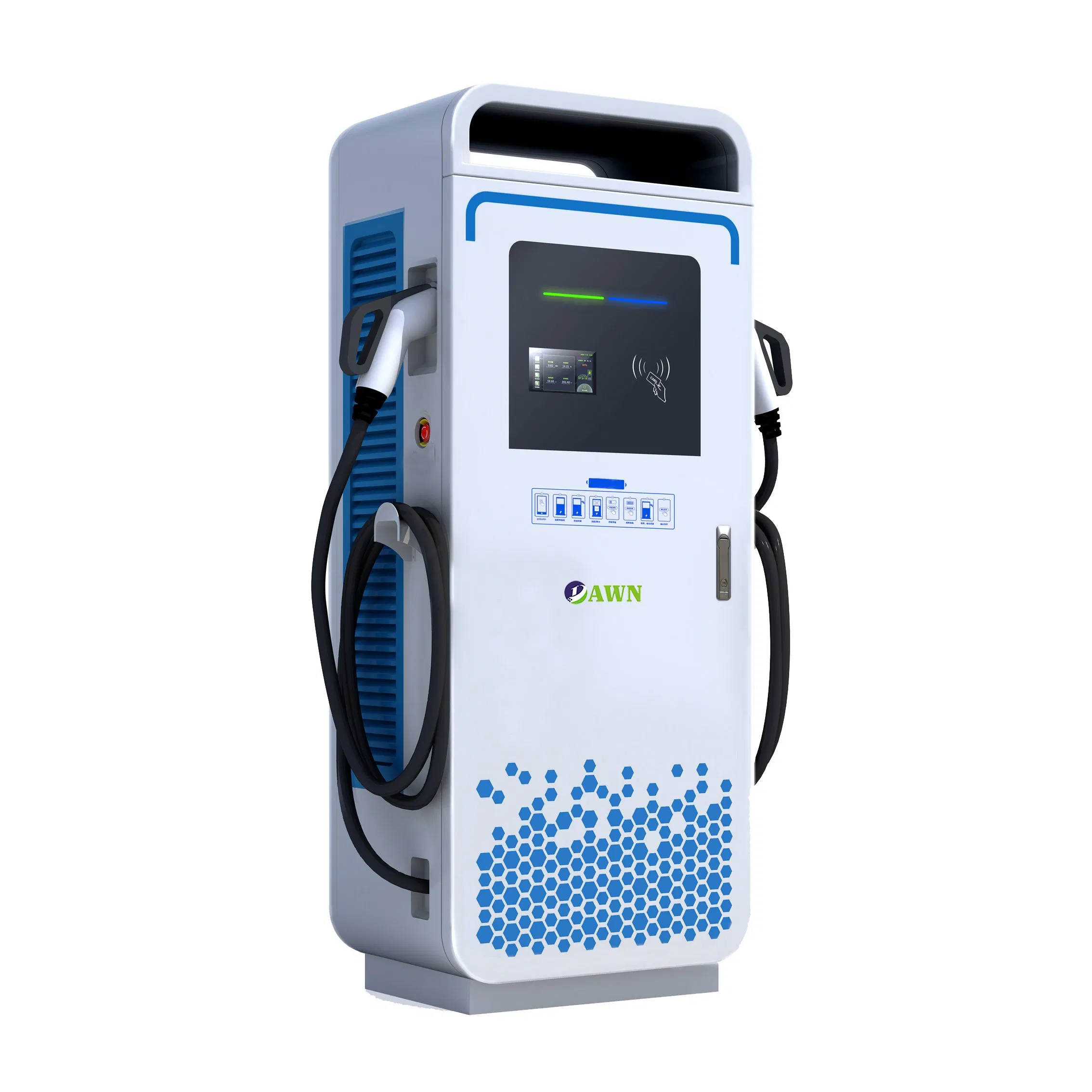 Level 3 Commercial Bidirectional Charger EV Fast Charging Stations 60kw 80kw 120kw 180kw 240kw 360kw DC Fast EV Car Charger Pile Station with RFID Ocpp