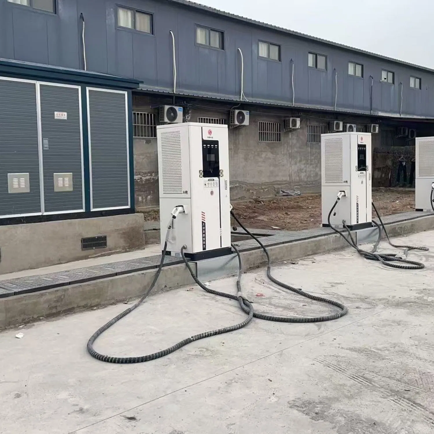 Smart Dual Port Load Balancing Fast EV Charger Charging Station