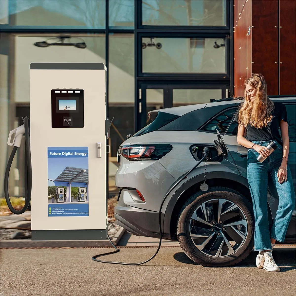 240kw Single or Dual Port GB/T Connector EV Charging Station for Cars