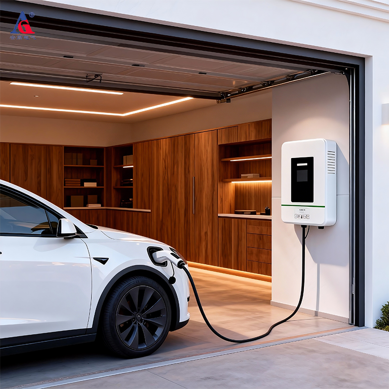 Three Phase 30kw Wallbox EV Charger for Apartment and Condo Installation