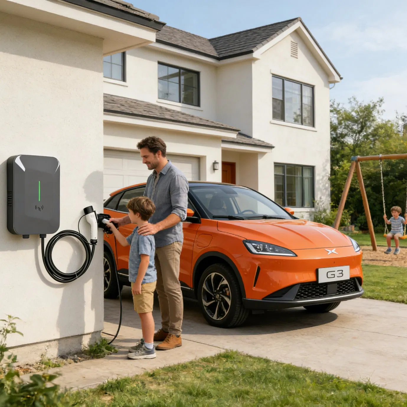 Mennekes Charger EV Charging Point Wallbox Charger