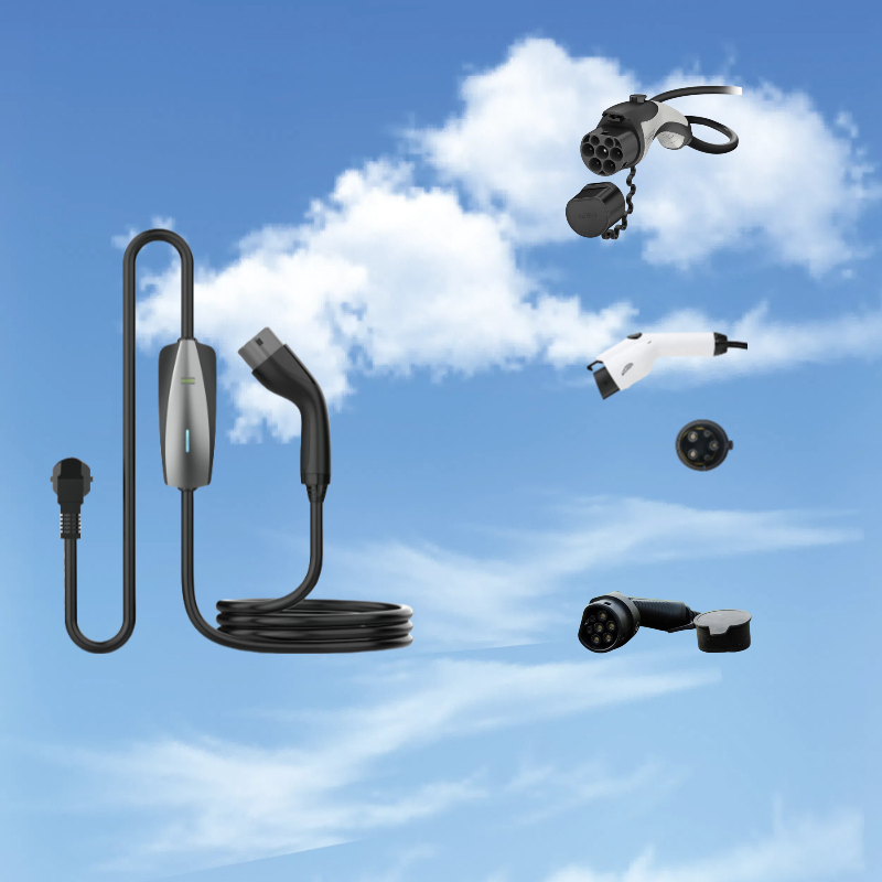 Guhe IP54 Portable EV Charger 3.5kw with UK/EU/Industrial Socket Stactic Contactor Single Phase Type 2.